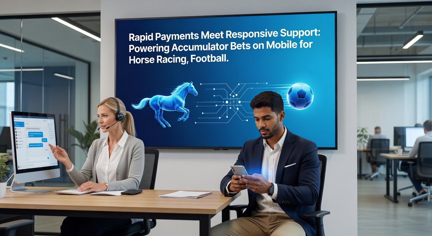 Live chat interface on betting app resolving accumulator query alongside football match odds and payment options