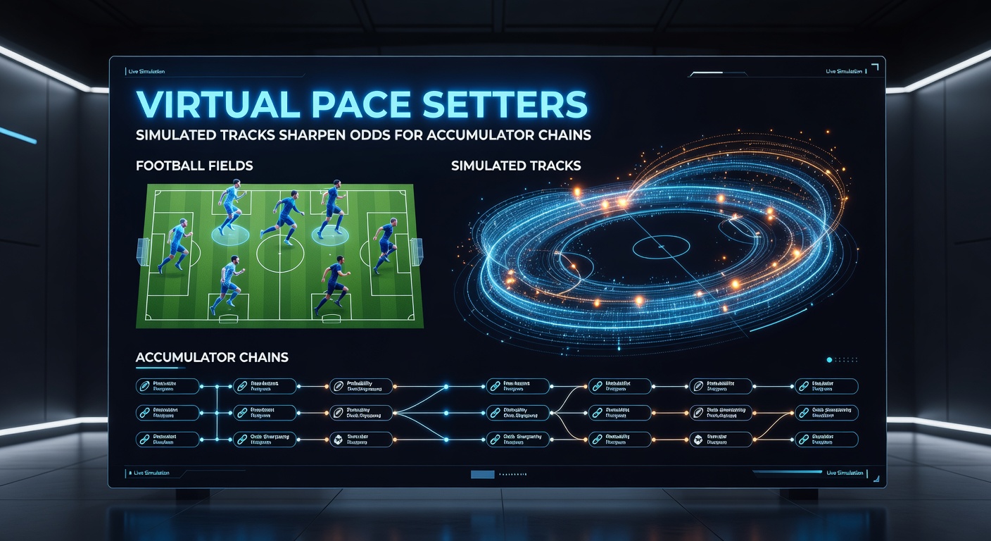Live dealer blackjack table integrated into an accumulator chain with virtual racing and football overlays